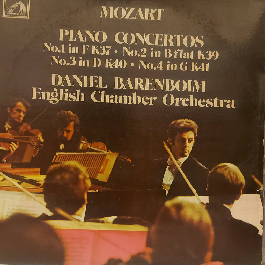 Mozart*, Daniel Barenboim, English Chamber Orchestra – Piano Concertos (No.1 In F K37 ∙ No.2 In B Flat K39 / No.3 In D K40 ∙ No.4 In G K41) (Used Vinyl - VG+)