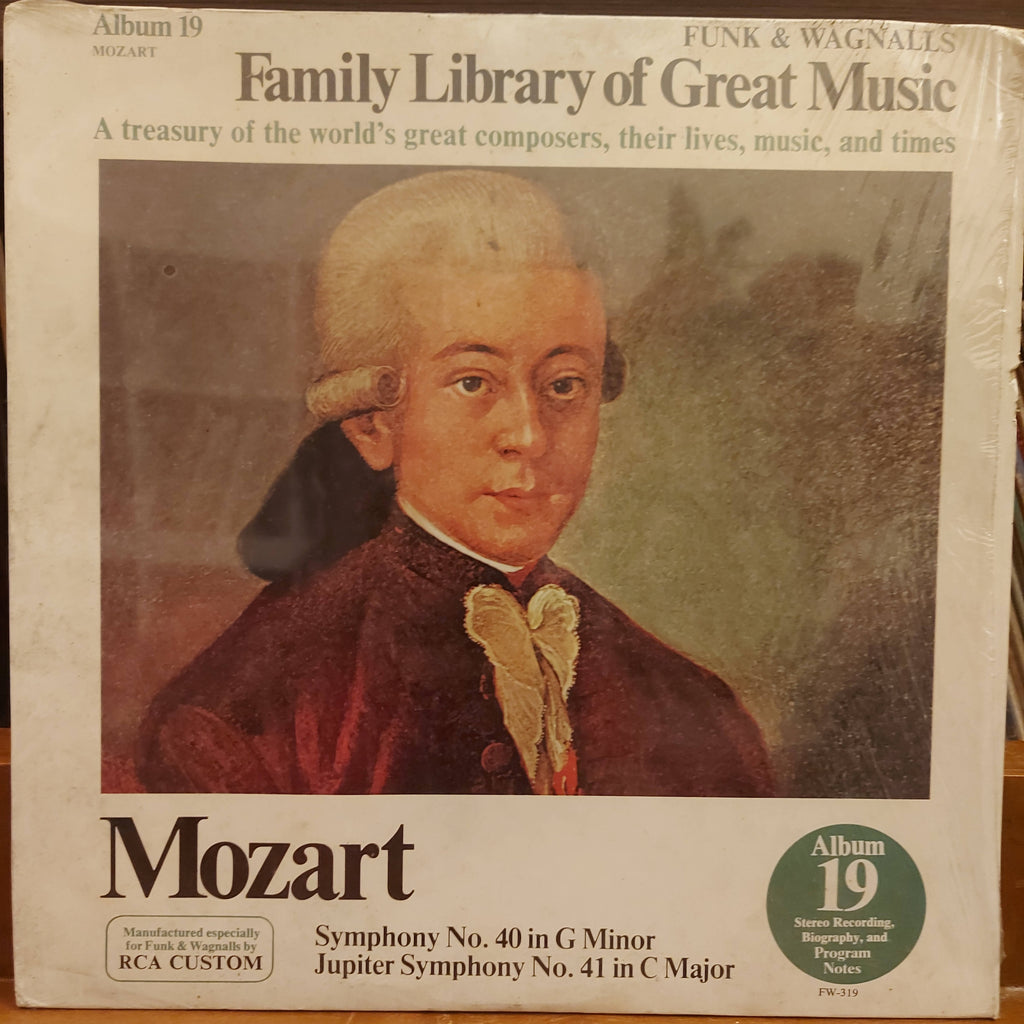 Mozart ‎– Symphony No. 40 In G Minor - Jupiter Symphony No. 41 In C Major (Used Vinyl - VG+)