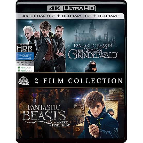 Fantastic Beasts 2 Movies Collection - Fantastic Beasts & Where to Find Them + Fantastic Beasts: The Crimes of Grindelwald (Blu-Ray)