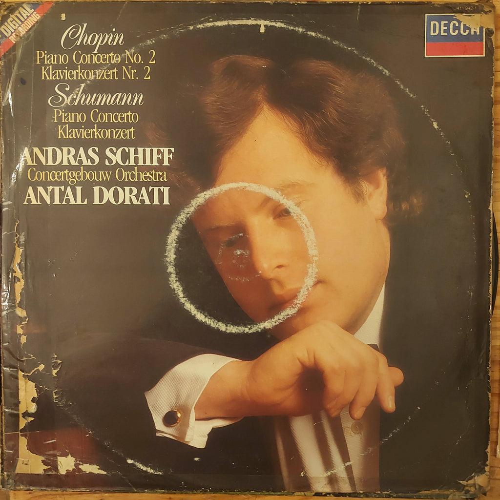 Chopin / Schumann : Andras Schiff, Concertgebouw Orchestra, Antal Dorati – Piano Concerto No. 2 / Piano Concerto (Used Vinyl - VG)
