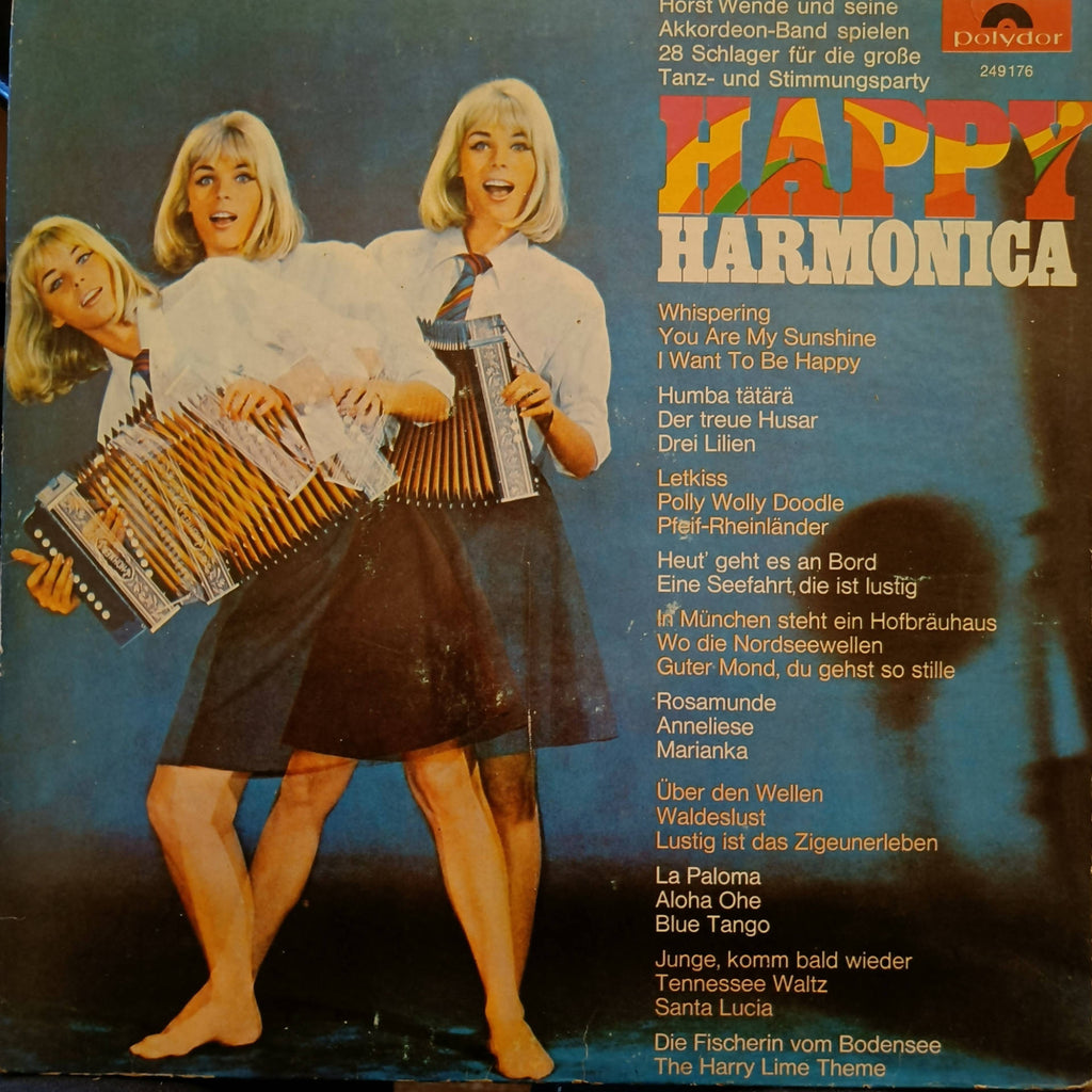 Horst Wende Und Seine Akkordeon-Band – Happy Harmonica (Used Vinyl - G) JS