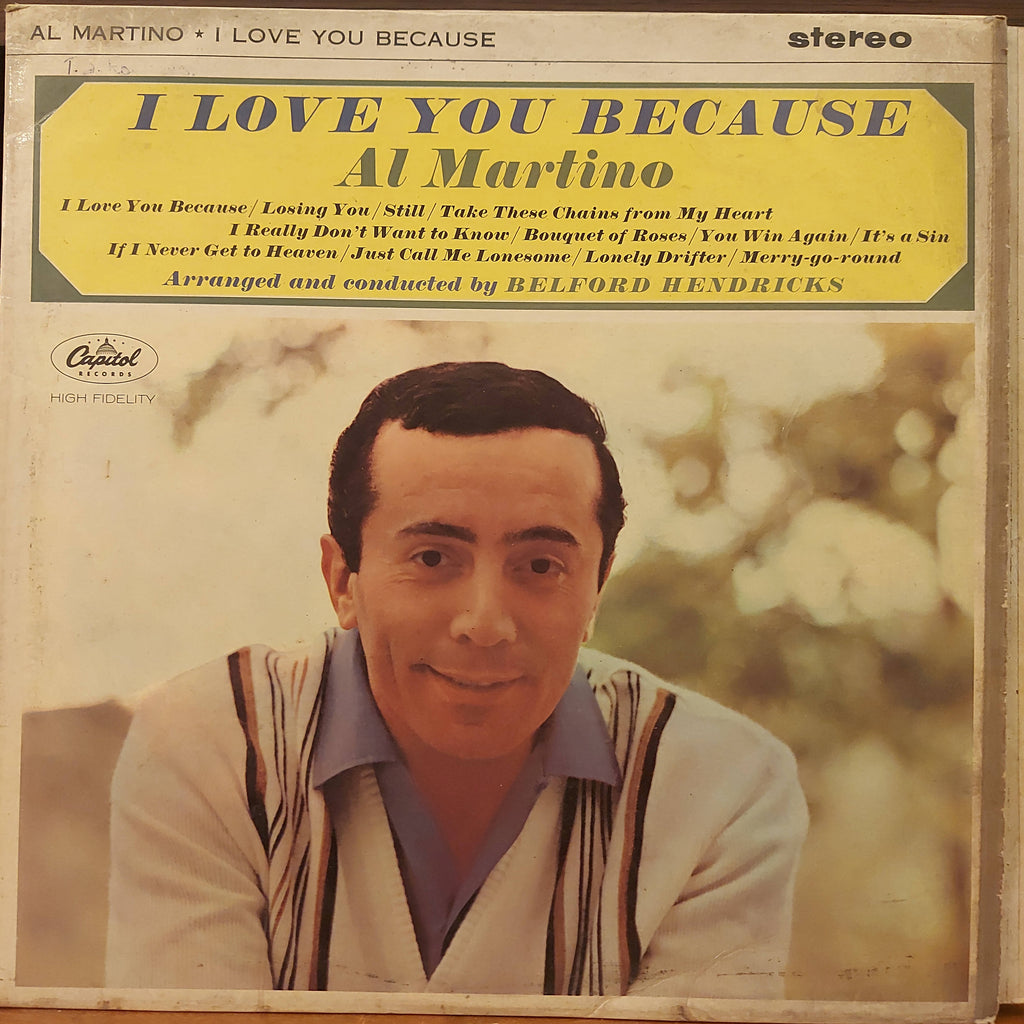Al Martino – I Love You Because (Used Vinyl -VG)