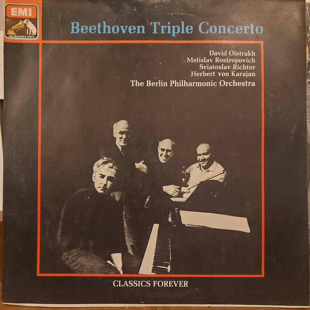 David Oistrakh, Mstislav Rostropovich, Sviatoslav Richter, Herbert Von Karajan – Beethoven Triple Concerto (Used Vinyl - VG+)
