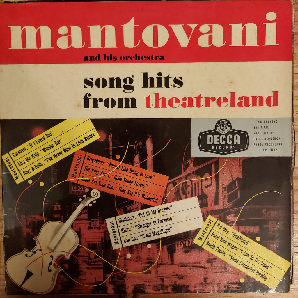 Mantovani And His Orchestra – Song Hits From Theatreland (Used Vinyl - VG)