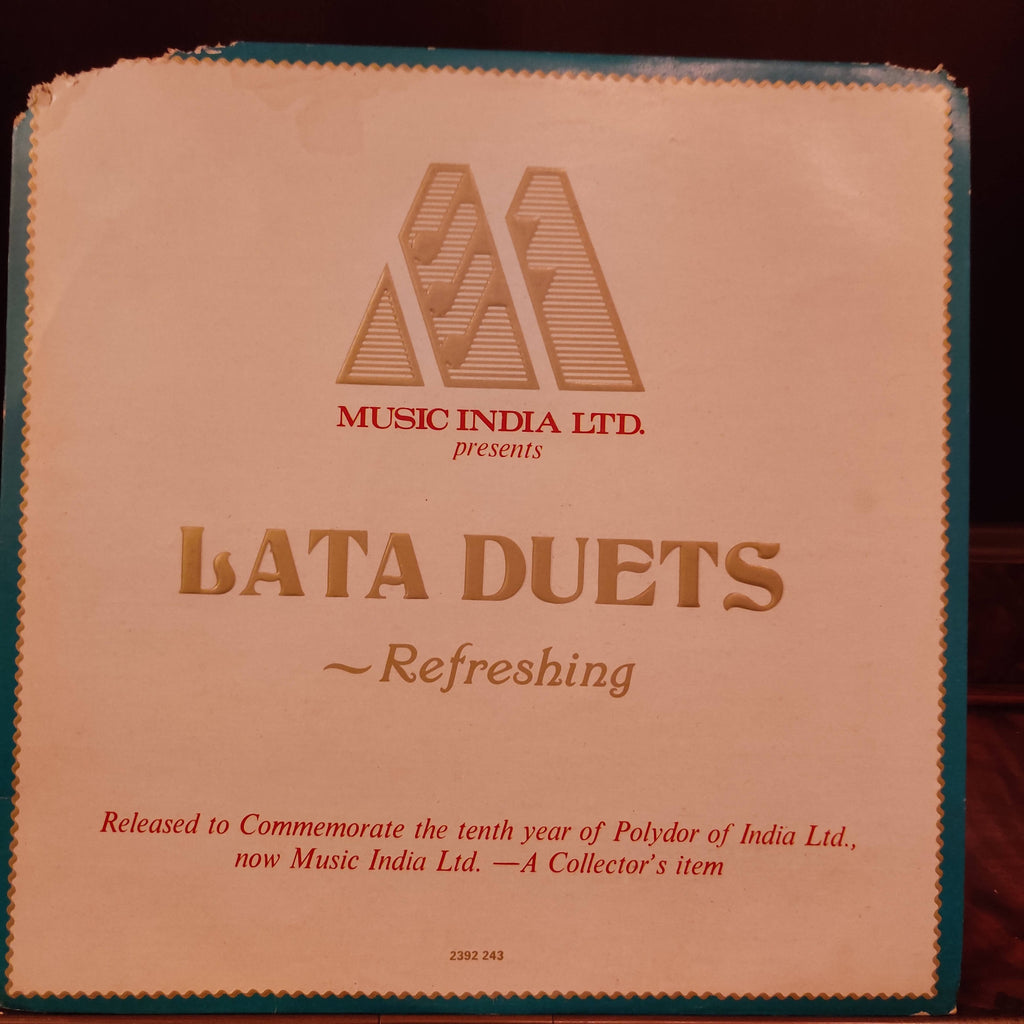 Lata Mangeshkar – Lata Duets - Refreshing (Used Vinyl - VG+)