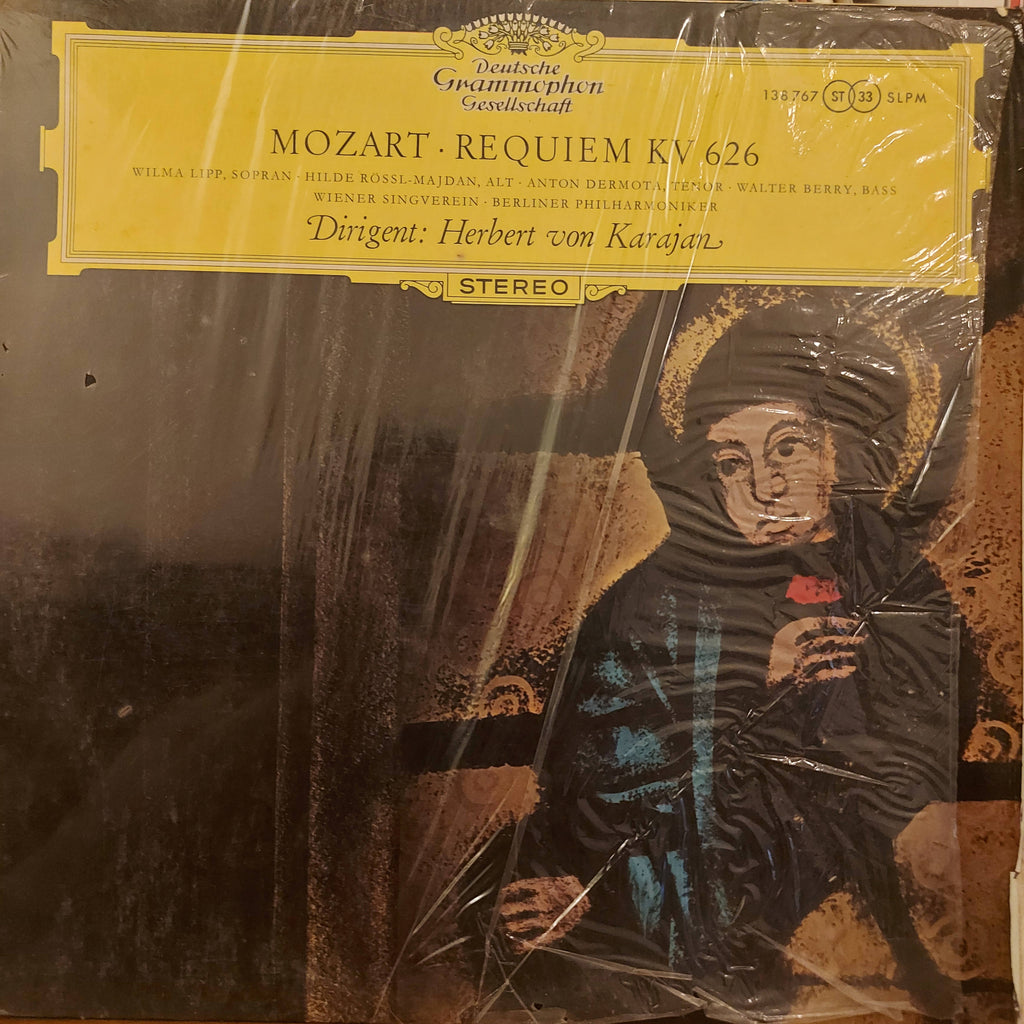 Mozart ‧ Wilma Lipp ‧ Hilde Rössel-Majdan ‧ Anton Dermota ‧ Walter Berry ‧ Wiener Singverein ‧ Berliner Philharmoniker ‧ Dirigent: Herbert von Karajan – Requiem KV 626 (Used Vinyl - VG+)