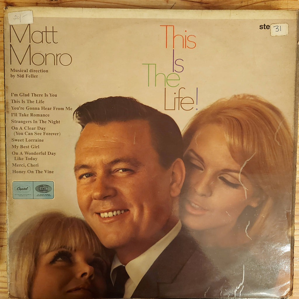 Matt Monro – This Is The Life! (Used Vinyl - VG)