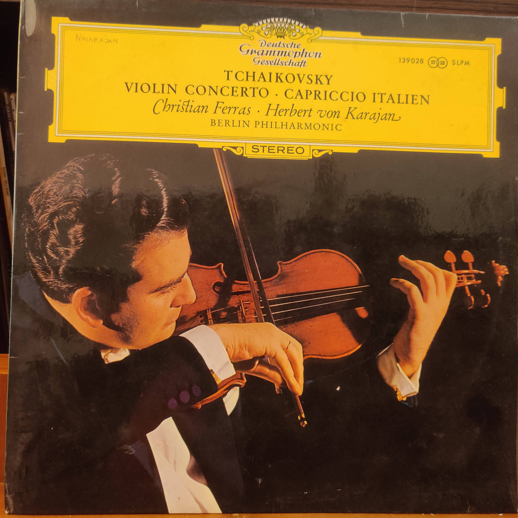 Tschaikowsky – Christian Ferras · Herbert von Karajan - Berliner Philharmoniker – Violinkonzert D-dur Op. 35 / Capriccio Italien Op. 45 (Used Vinyl - VG)