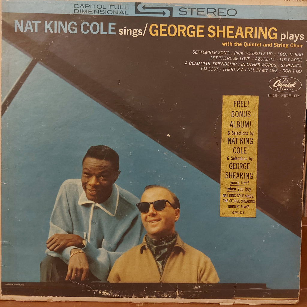 Nat King Cole / George Shearing – Nat King Cole Sings / George Shearing Plays (Used Vinyl - VG)