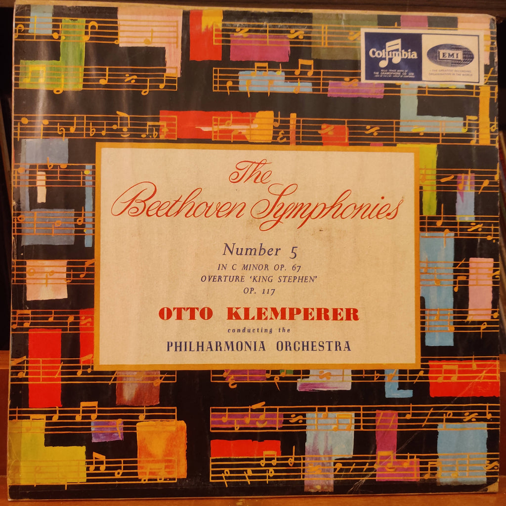 Beethoven, Otto Klemperer Conducting The Philharmonia Orchestra – Symphony No. 5 In C Minor, Op. 67 (Used Vinyl - VG+)