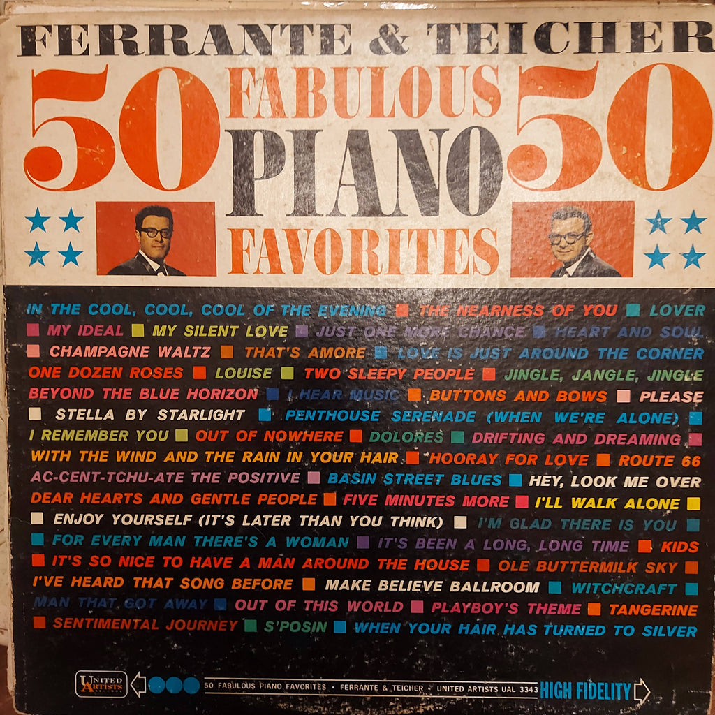 Ferrante & Teicher – 50 Fabulous Piano Favorites (Used Vinyl - G)