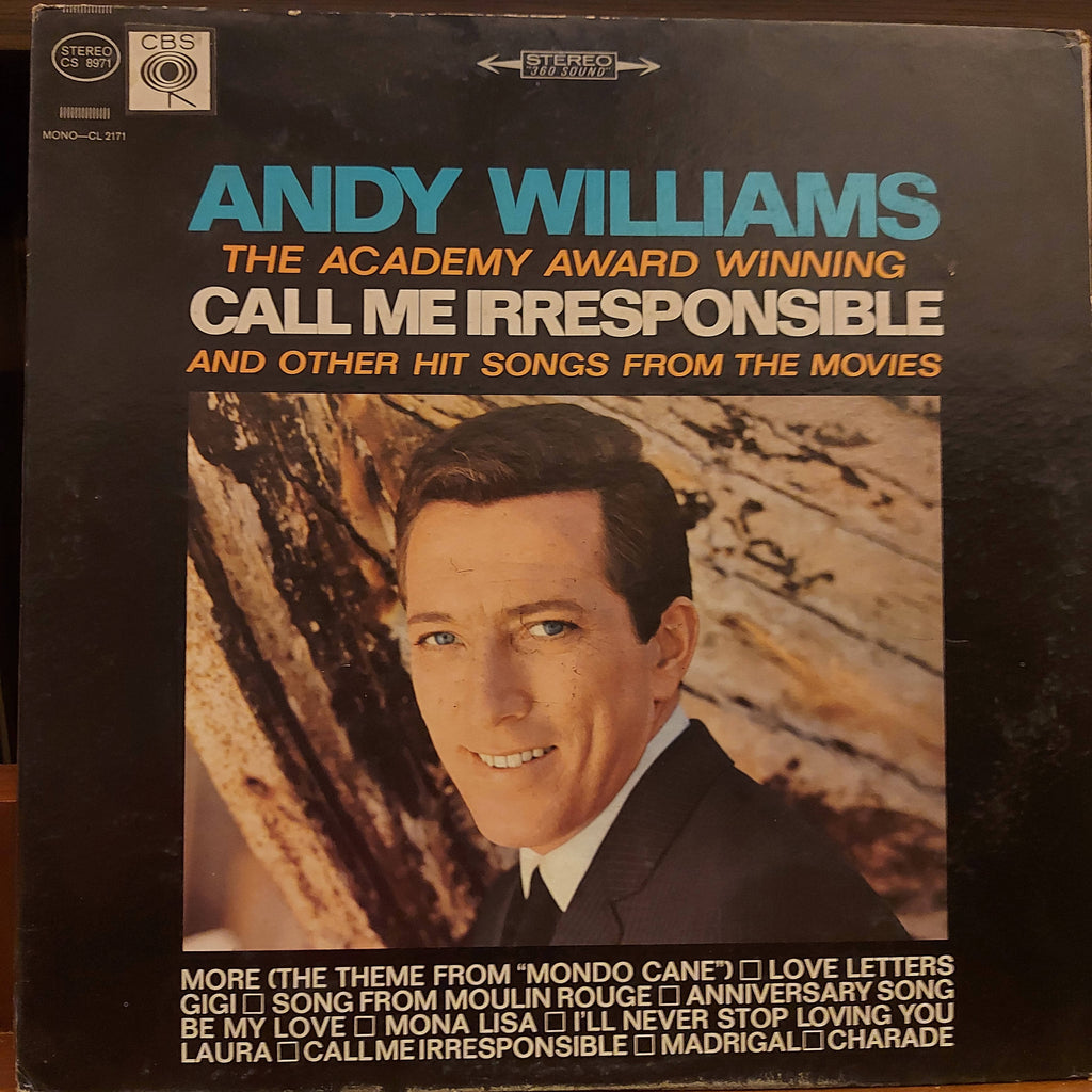 Andy Williams – Call Me Irresponsible And Other Hit Songs From The Movies (Used Vinyl - G)