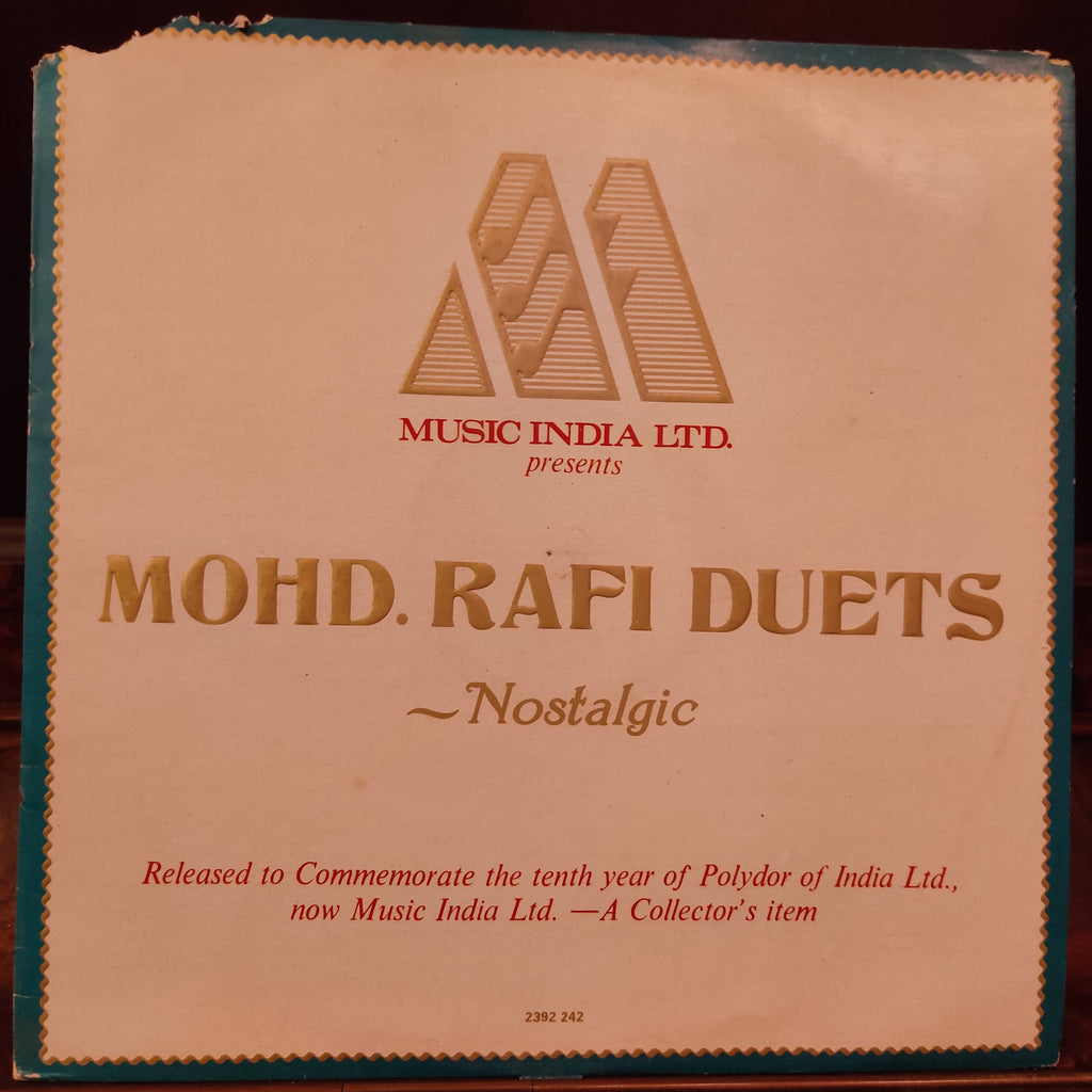 Mohammed Rafi – Mohd.Rafi Duets - Nostalgic (Used Vinyl - VG+)
