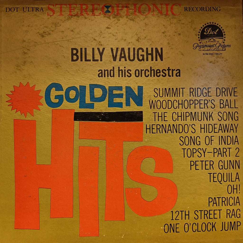 Billy Vaughn And His Orchestra – Golden Hits (Used Vinyl - VG)