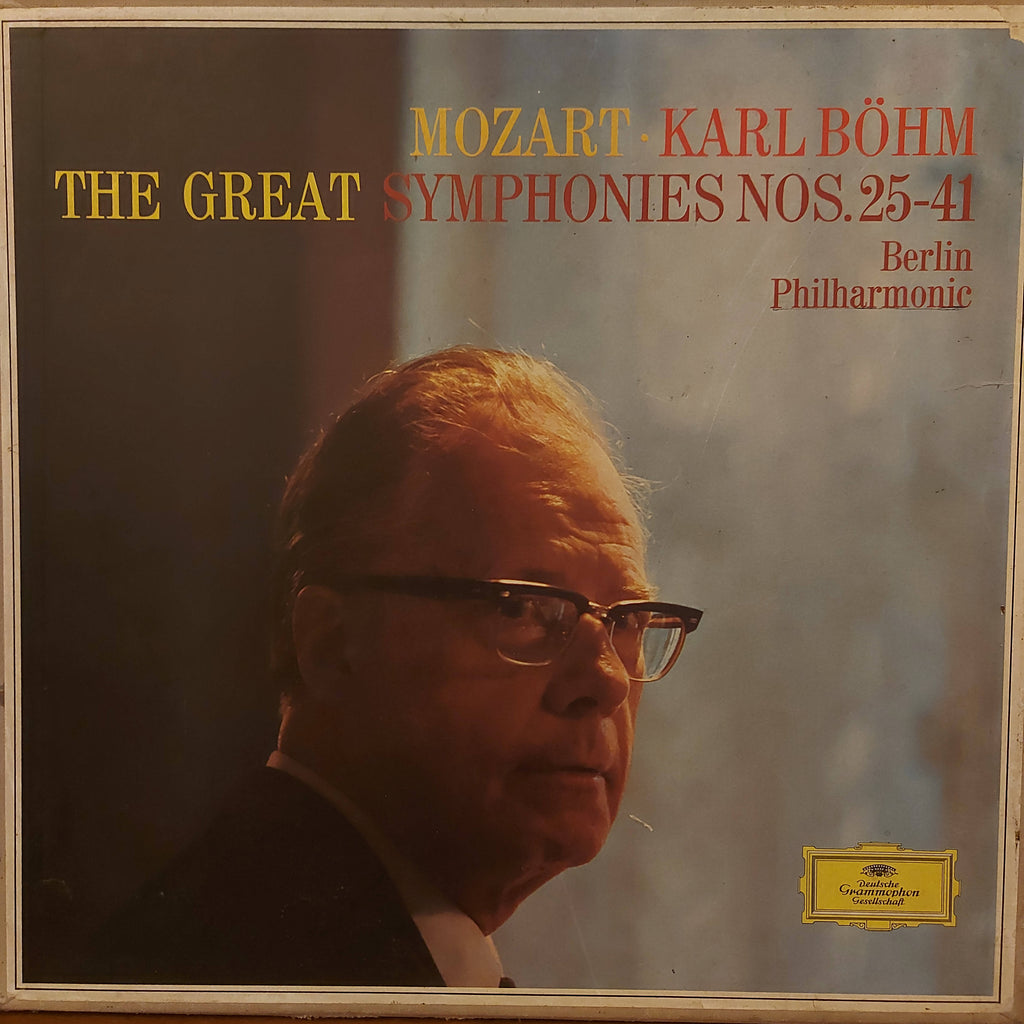 Wolfgang Amadeus Mozart, Karl Böhm, Berliner Philharmoniker – The Great Symphonies Nos. 25-41 (Used Vinyl - VG+)