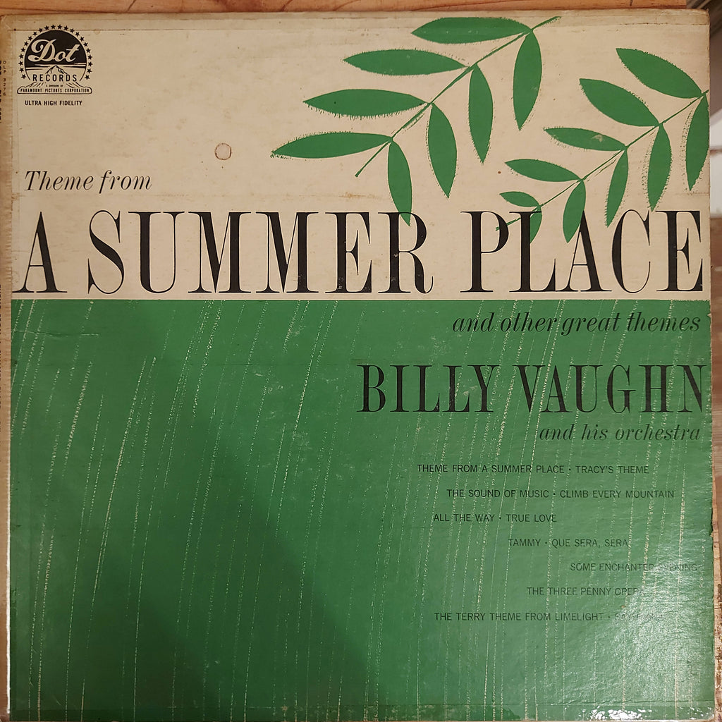 Billy Vaughn And His Orchestra – Theme From A Summer Place (Used Vinyl - G)