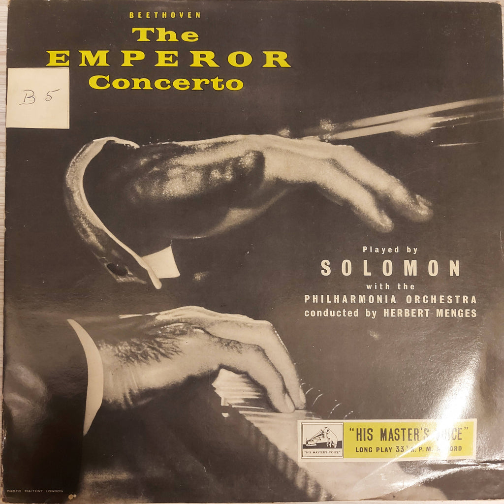 Beethoven, Solomon (6) ‎– The Emperor Concerto (Used Vinyl - NM)