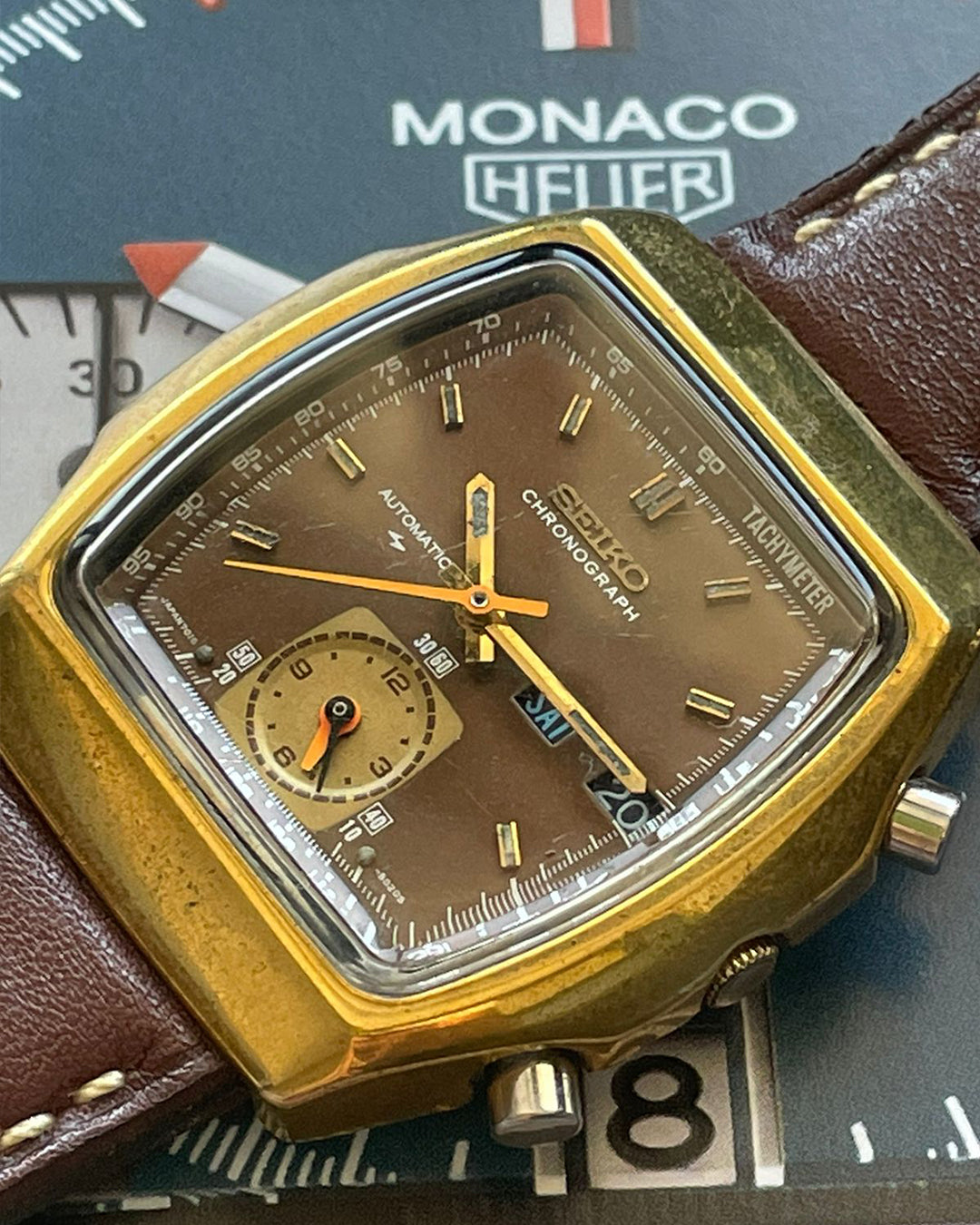 Seiko - Tank 7016-5020 Fly-back Chronograph (1976)