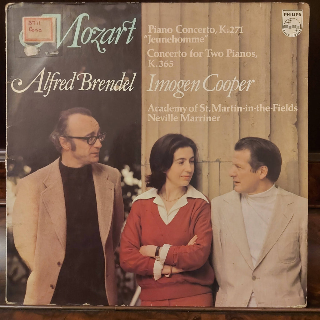 Wolfgang Amadeus Mozart, Alfred Brendel, Imogen Cooper, Sir Neville Marriner, The Academy Of St. Martin-in-the-Fields – Piano Concerto, K.271 "Jeunehomme" / Concerto For Two Pianos, K.365 (Used Vinyl - VG)