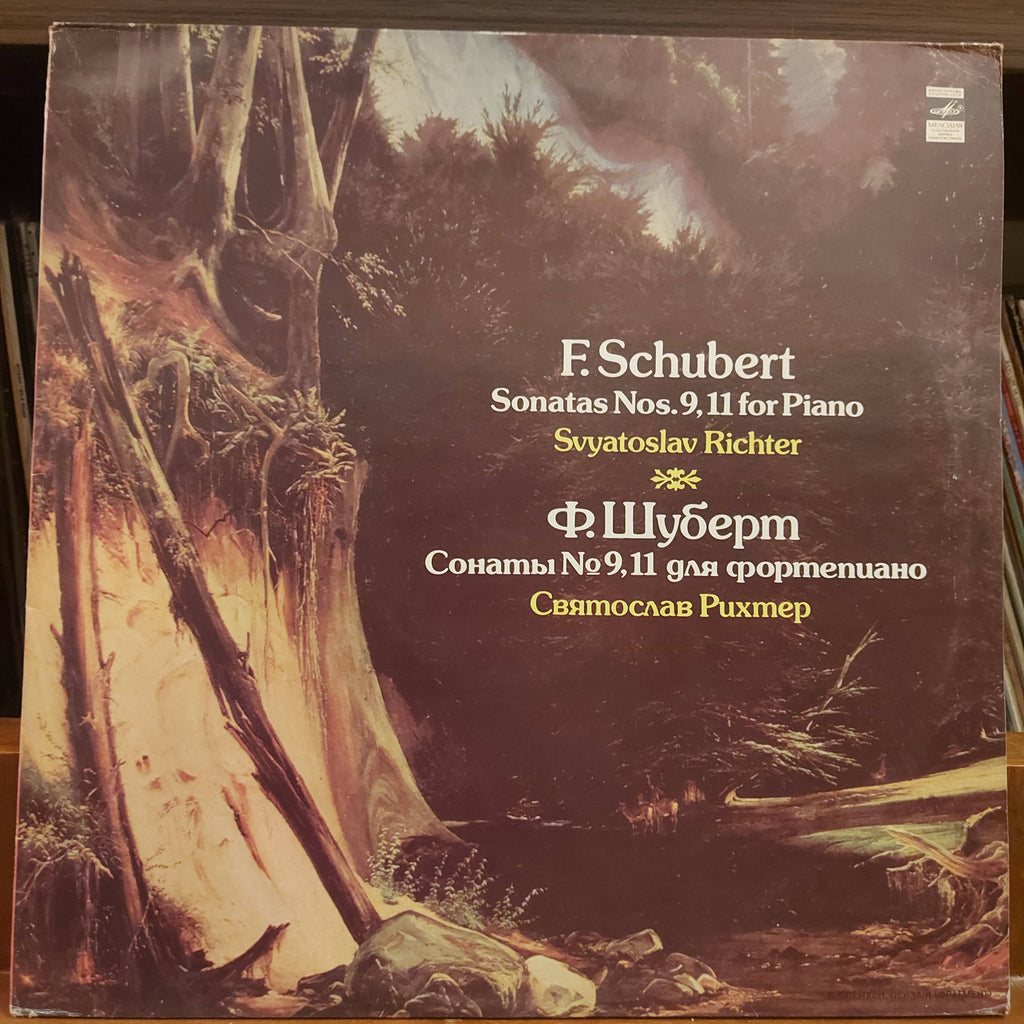 F. Schubert - Svyatoslav Richter – Piano Sonatas Nos. 9 And 11 (Used Vinyl - VG+)