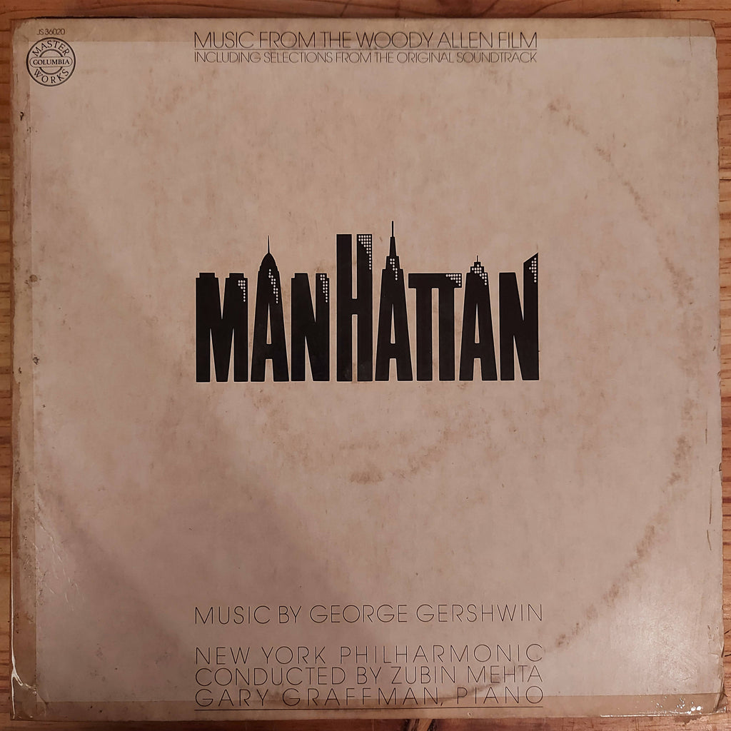 George Gershwin - New York Philharmonic Conducted By Zubin Mehta With Gary Graffman – Music From The Woody Allen Film "Manhattan" (Used Vinyl - VG)