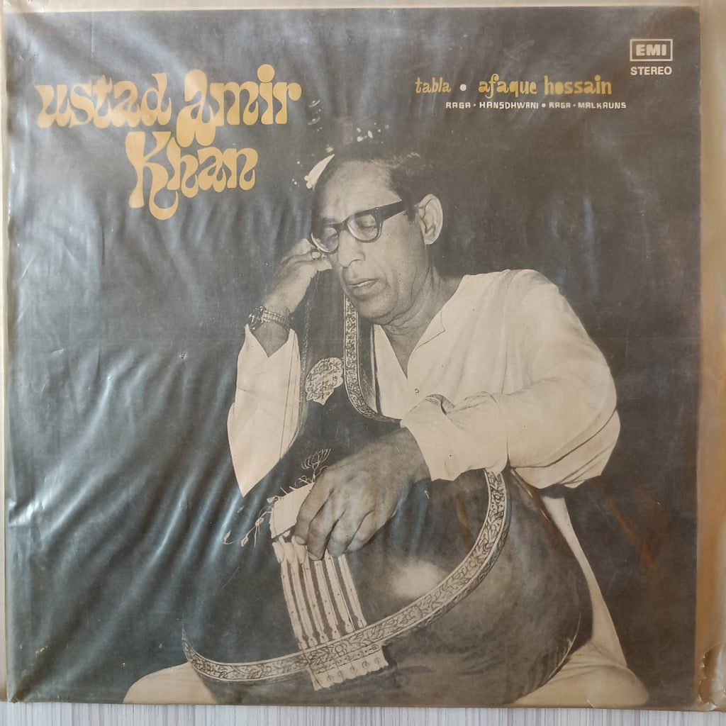 Ustad Amir Khan, Afaque Hossain – Raga • Hansdhwani ■ Raga • Malkauns (Used Vinyl - G) AD