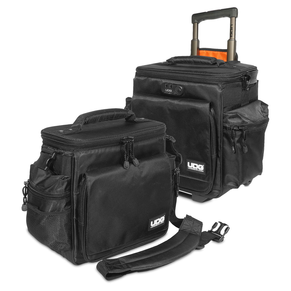 UDG Ultimate Sling Bag Trolley Set Deluxe Black/Orange Inside MK2
