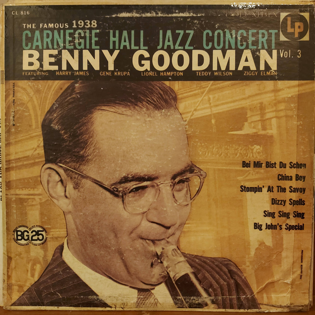 Benny Goodman ‎– The Famous 1938 Carnegie Hall Jazz Concert Vol.3 (Used Vinyl - VG)