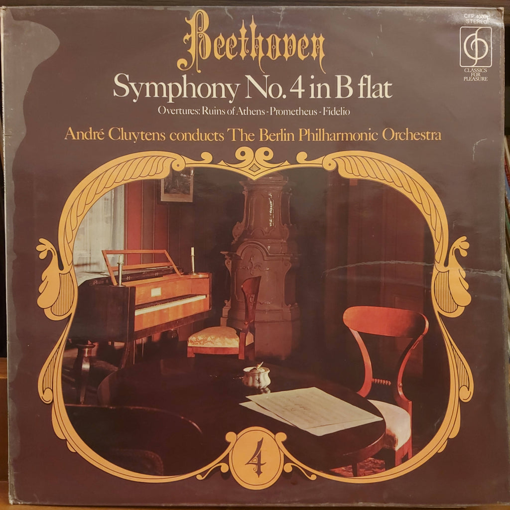 Beethoven / André Cluytens, The Berlin Philharmonic Orchestra – Symphony No. 4 In B Flat (Used Vinyl - VG+)