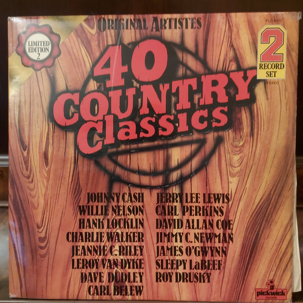 Various – 40 Country Classics (Used Vinyl - VG+)