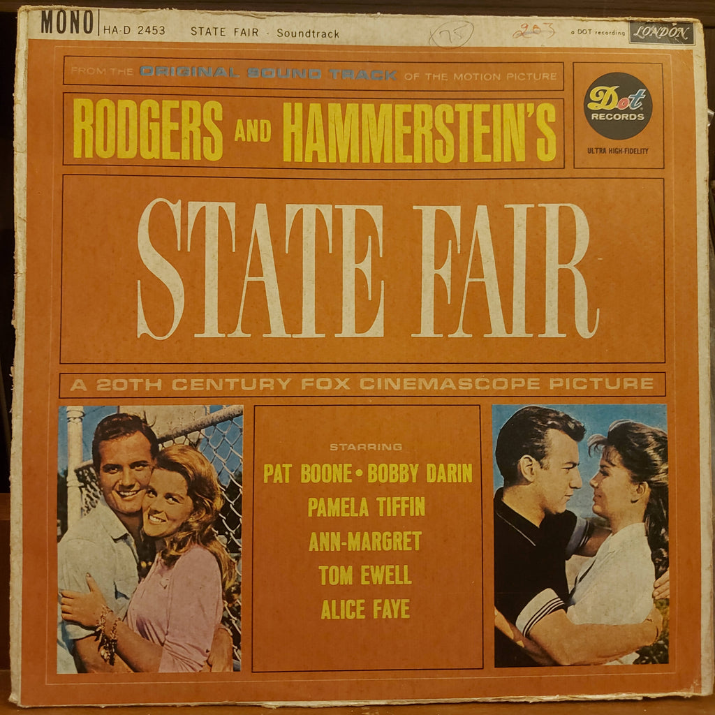 Rodgers & Hammerstein - Pat Boone / Bobby Darin / Pamela Tiffin / Ann-Margret / Tom Ewell / Alice Faye – State Fair (Used Vinyl - VG+)